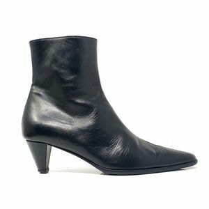 Fiorangelo Soft Black Leather Ankle Boots
